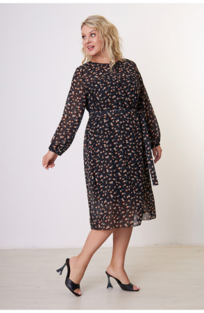 Платье Незнакомка 00.7510.2812 шифон ((52) 164-104-112, черный)