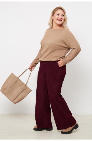 Брюки женские Незнакомка 05.9506.2720 вельвет ((50) 164-100-108, винный)