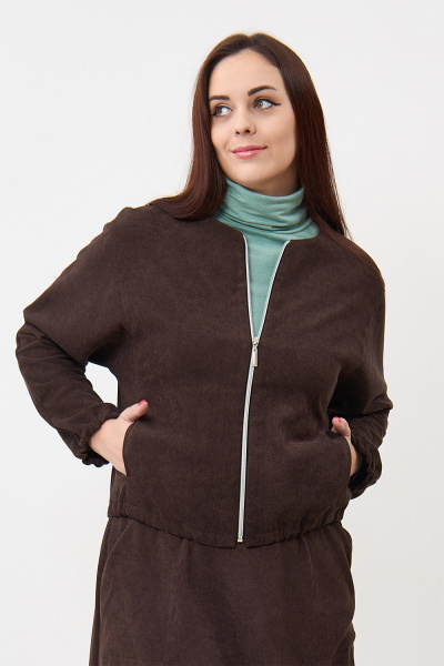 Жакет Незнакомка 10.9506.2914 вельвет ((44) 164-88-96, темно-коричн.)