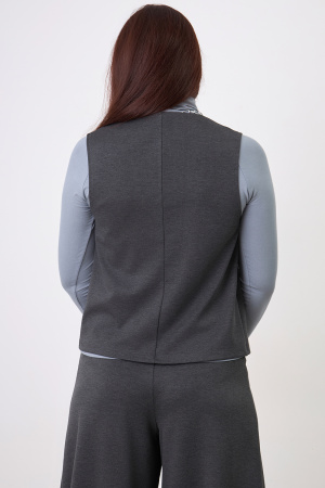 Жилет Незнакомка 14.5023.2889 вискоза меланж ((44) 164-88-96, темно-серый)