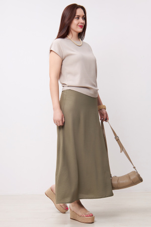 Блузка Незнакомка 03.9499.2154 ткань плательная слаб ((44) 164-88-96, серо-бежевый)