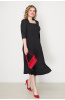 Платье Незнакомка 00.9280.2825 ткань костюмная ((52) 164-104-112, черный)