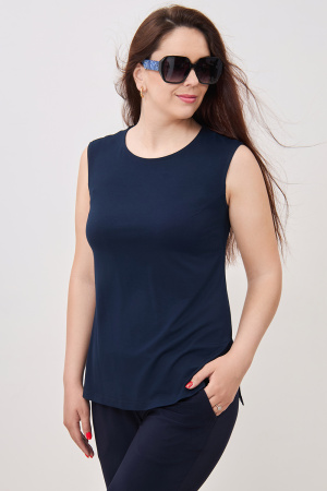 Блузка-топ Незнакомка 08.3012.1791 вискоза ((58) 164-116-124, темно-синий)