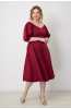 Платье Незнакомка 00.9280.2745 ткань костюмная ((44) 164-88-96, бордовый)
