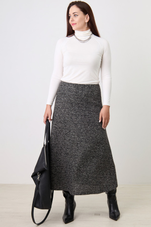 Юбка Незнакомка 04.8431.556.09 трикотаж меланж ((44) 164-88-96, темно-серый)
