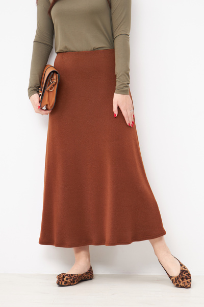 Юбка Незнакомка 04.8662.556.09 вязанка-ангора ((54) 164-108-116, коричневый)