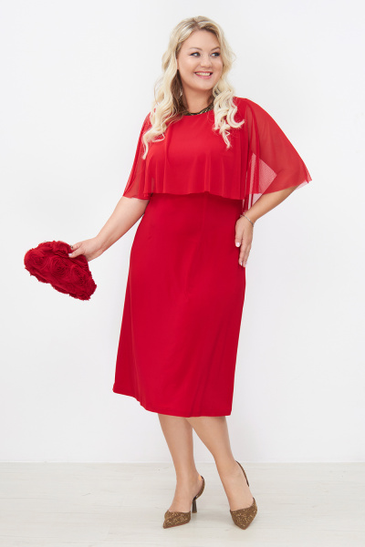 Платье Незнакомка 00.1007.2109 масло ((58) 164-116-124, красный)
