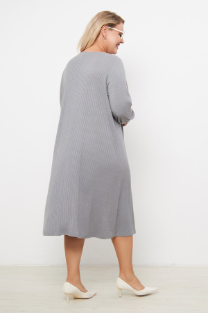 Платье Незнакомка 00.8656.2804 вязанка-лапша ((58) 164-116-124, серый)