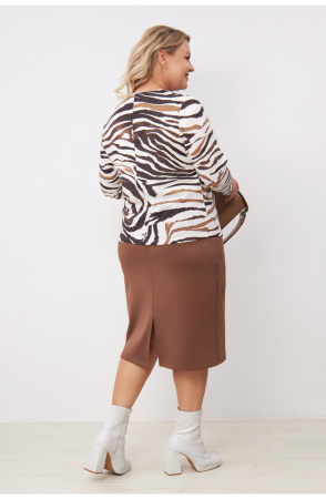 Юбка женская Незнакомка 04.5021.1158 вискоза ((48) 164-96-104, кофе с молоком)