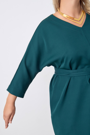 Платье Незнакомка 00.9280.2848 ткань костюмная ((48) 164-96-104, темно-зеленый)