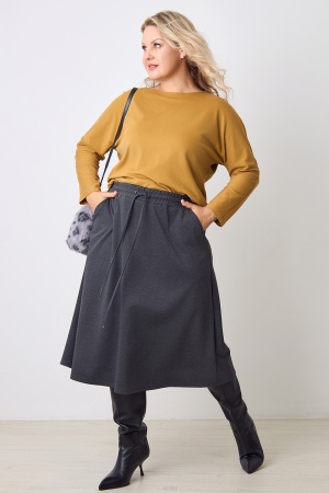 Юбка Незнакомка 04.5023.2674 вискоза меланж ((44) 164-88-96, темно-серый)