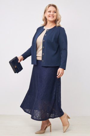 Юбка Незнакомка 04.9623.556.09 гипюр ((44) 164-88-96, темно-синий)