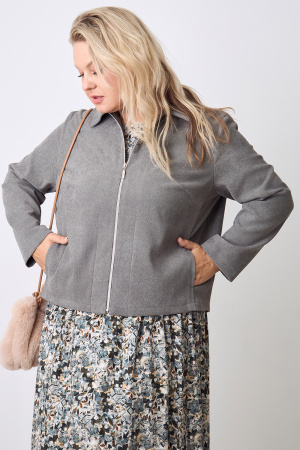 Жакет Незнакомка 10.9506.2915 вельвет ((56) 164-112-120, серо-зеленый)