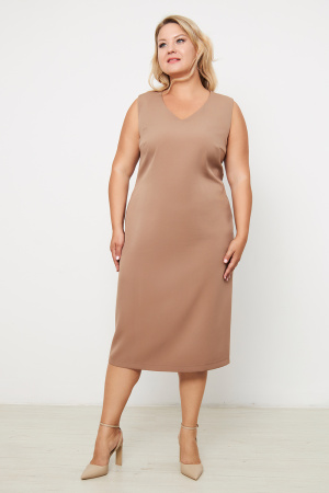 Платье Незнакомка 00.9280.2861 ткань косюмная ((44) 164-88-96, темно-бежевый)