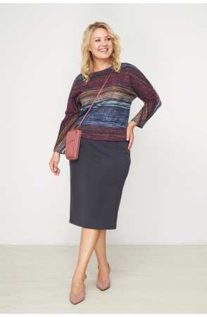 Юбка женская Незнакомка 04.5021.1158 вискоза ((44) 164-88-96, темно-серый)