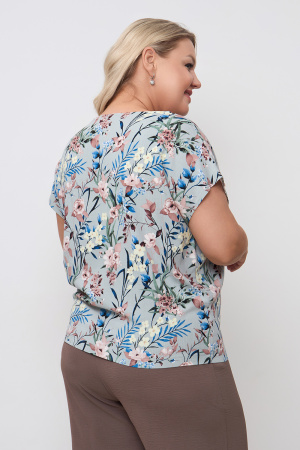 Блузка Незнакомка 03.9479.2154 слаб ((54) 164-108-116, серо-зеленый)