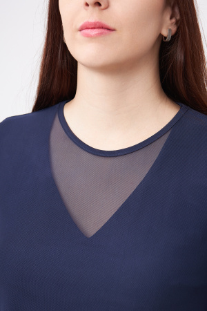 Платье Незнакомка 00.9613.2877 сетка ((44) 164-88-96, темно-синий)