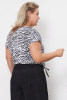 Блузка Незнакомка 03.2160.2154  масло ((56) 164-112-120, бело-черный)