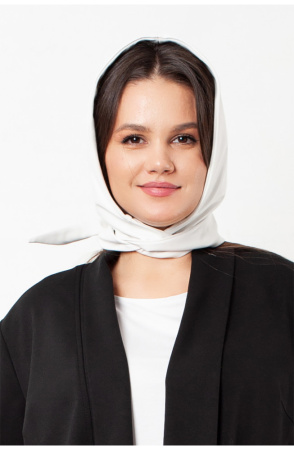 17.8449.2736 капор трикотаж-кожа ((50) 164-100-108, молочный)