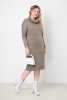 Платье Незнакомка 00.8414.2128.1 трикотаж-меланж ((58) 164-116-124, серо-бежевый)