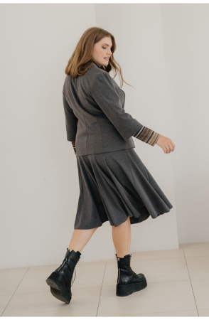 Юбка Незнакомка 04.5023.455 вискоза ((58) 164-116-124, темно-серый)