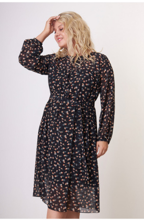 Платье Незнакомка 00.7510.2812 шифон ((52) 164-104-112, черный)