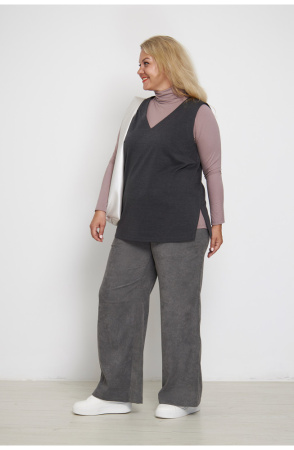 Брюки Незнакомка 05.9424.2720 вельвет ((50) 164-100-108, серый)