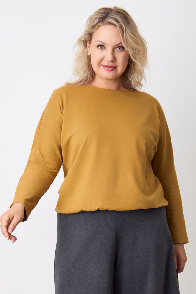 Блузка Незнакомка 03.4142.2032 вискоза фырча ((44) 164-88-96, горчичный)