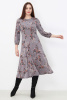 Платье Незнакомка 00.8482.2803 трикотаж-ангора ((44) 164-88-96, цветы на сером)