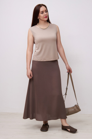Юбка Незнакомка 04.9497.556.09 ткань ((44) 164-88-96, коричневый)