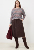 Юбка Незнакомка 04.9506.2674 вельвет ((44) 164-88-96, темно-коричн.)