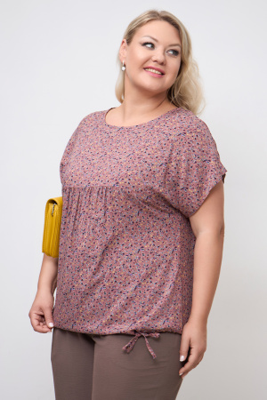 Блузка Незнакомка 03.9463.1063 штапель ((44) 164-88-96, грязно-розовый)